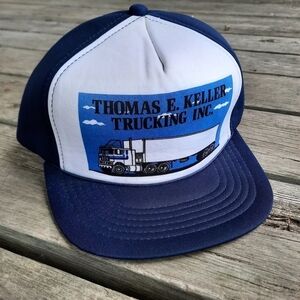 Vintage Thomas E. Keller Trucking snapback trucker hat
